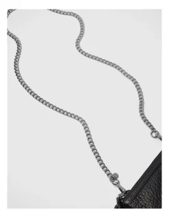 Mimco Chain Cross Body Bag Strap In Gunmetal