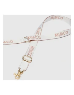 Mimco Tech Webbing Bag Strap In White