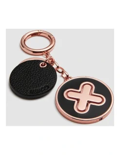 Mimco Supernatural Keyring In Black Rose Gold
