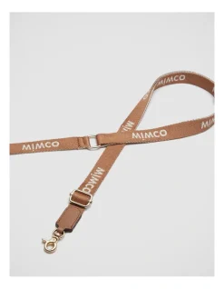 Mimco Tech Webbing Bag Strap In Caramel