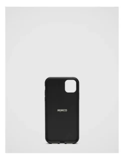 Mimco Mim-gram Phone Case For Iphone 11 In Black Light Gold -Mocha shop 990640990 3 720x928