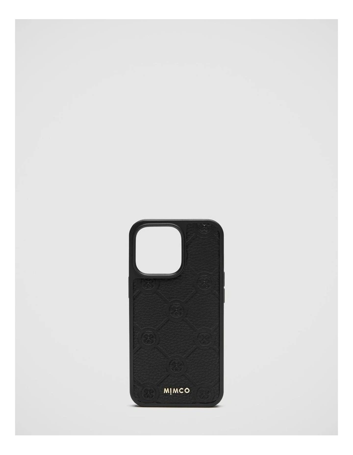 Mimco Mim-gram Phone Case For Iphone 13-13 Pro In Black Light Gold 4 Mimco Mim-gram Phone Case For Iphone 13-13 Pro In Black Light Gold - Image 2