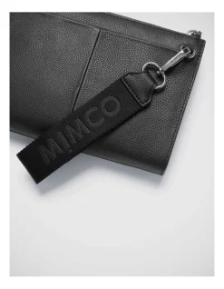 Mimco Webbing Wrist Strap In Black Gunmetal -Mocha shop 992636200 3 720x928