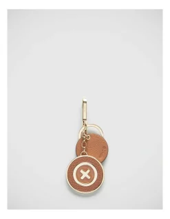 Mimco D-vine Keyring In Caramel -Mocha shop 992637100 3 720x928