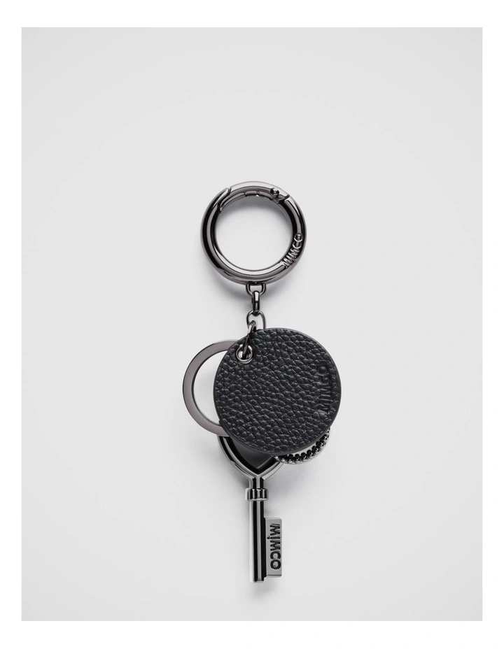 Mimco Key To Mim Heart Keyring In Black Gunmetal 6 Mimco Key To Mim Heart Keyring In Black Gunmetal - Image 4
