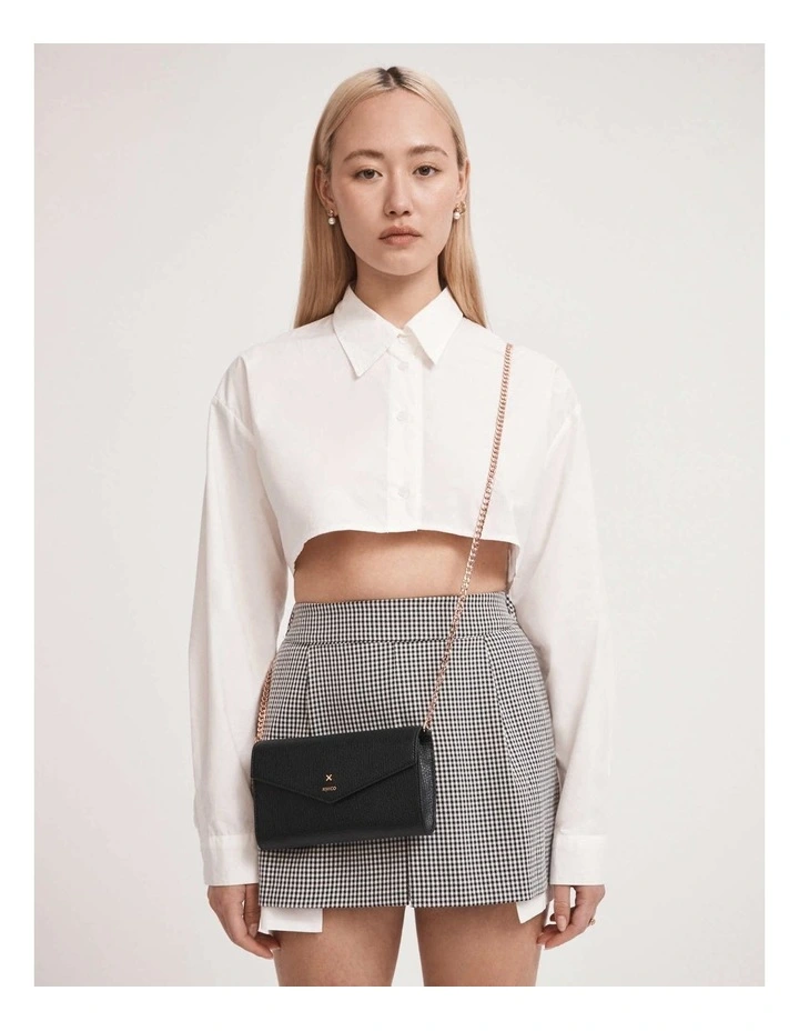 Mimco D-vine Wallet Crossbody Bag In Black Rose Gold 4 Mimco D-vine Wallet Crossbody Bag In Black Rose Gold - Image 2