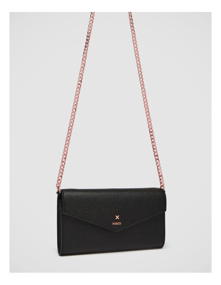 Mimco D-vine Wallet Crossbody Bag In Black Rose Gold 8 Mimco D-vine Wallet Crossbody Bag In Black Rose Gold - Image 6