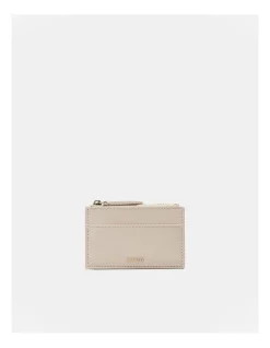 Mimco Classico Duo Card Wallet In Pearl