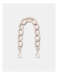 Mimco Acrylic Shoulder Bag Strap In Pearl