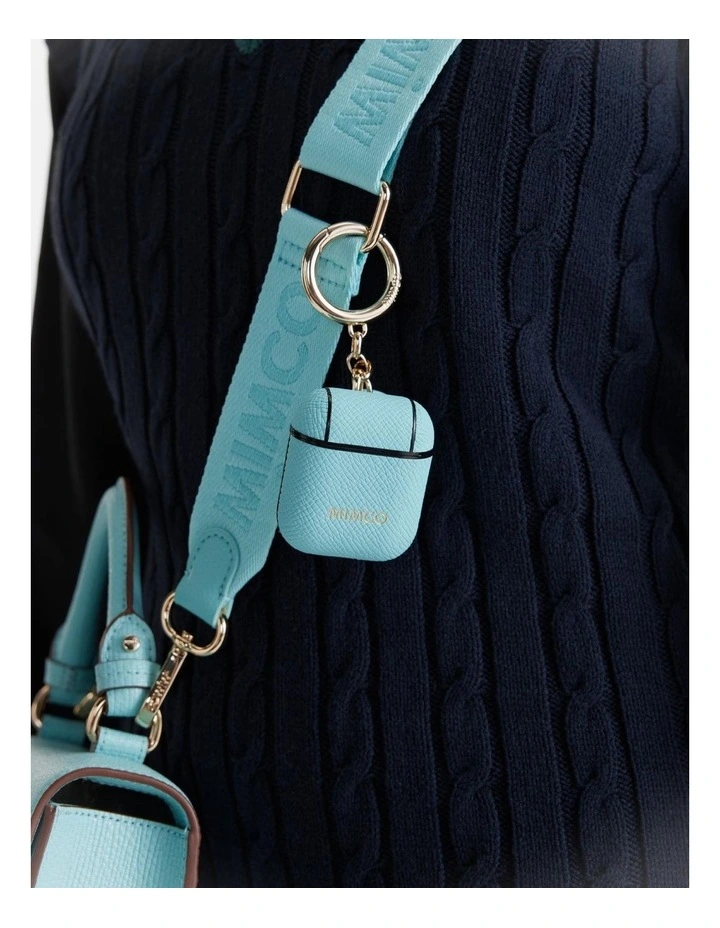 Mimco Mimpod Airpod Keyring Case In Lagoon 4 Mimco Mimpod Airpod Keyring Case In Lagoon - Image 2
