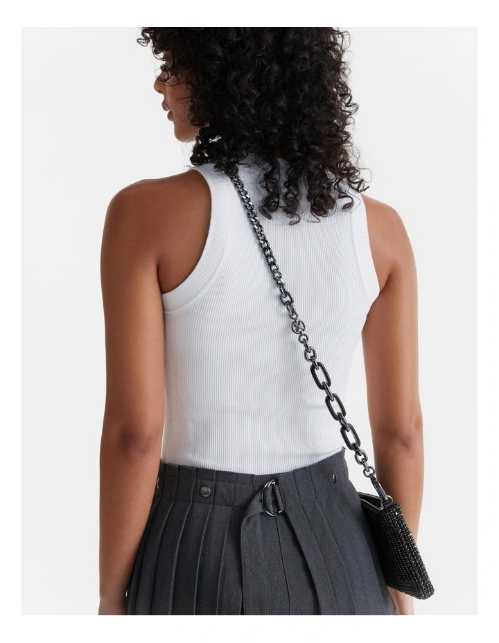 Mimco Mix It Up Crossbody Bag Strap In Black Gunmetal 4 Mimco Mix It Up Crossbody Bag Strap In Black Gunmetal - Image 2