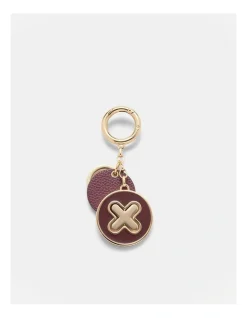 Mimco Supernatural Keyring In Rich Berry